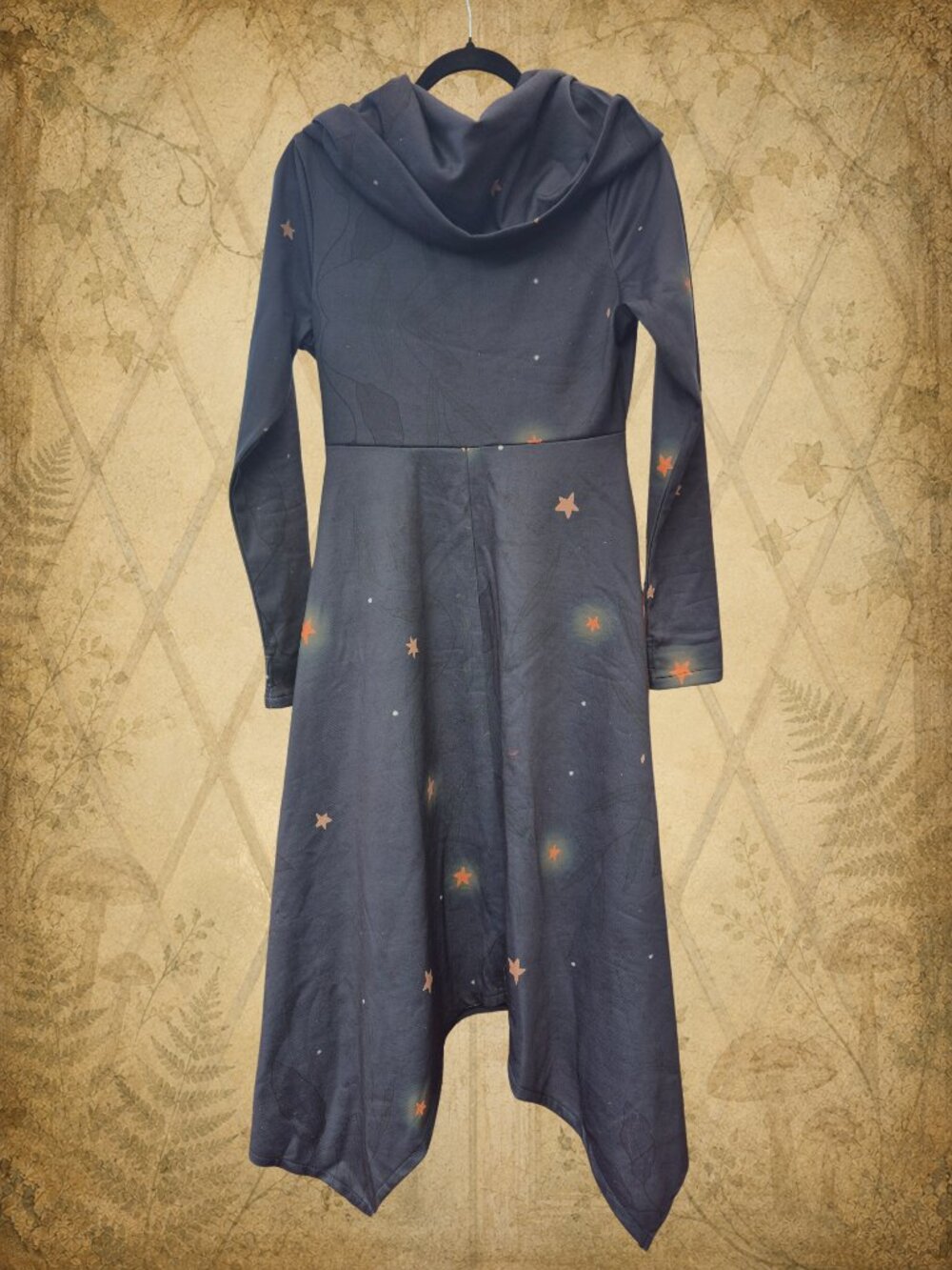Way Up High ☁️🧚♂️ CoraMoon Maxi Dress Black Purple Moon & Stars - Picture 4 of 9